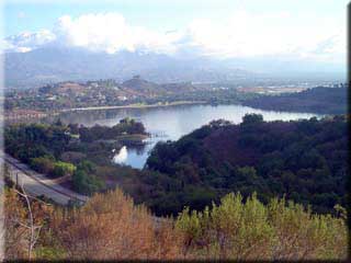 View of Puddingstone Reservoir