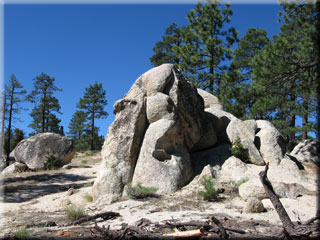 Rock formation near Mount Hillyer