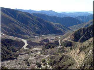 Highway 39 - view into valley