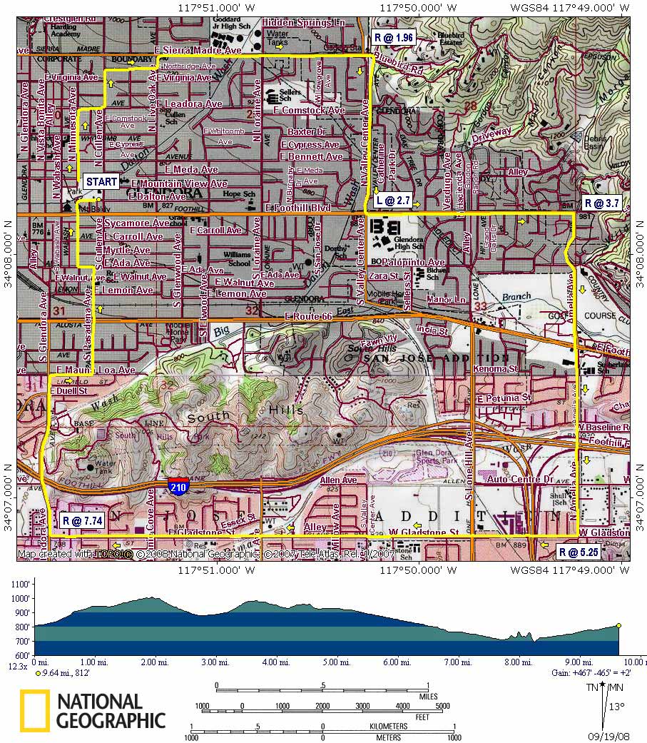 Glendora-City-Loop-Map