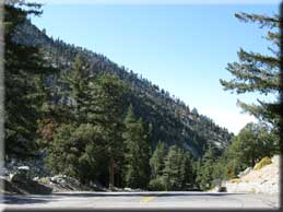 End of Mount Baldy road