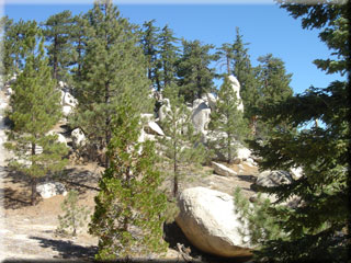 Rock formations near Pacifico Mountain summit