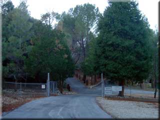 Entrance to residences just prior to Cogswell Dam