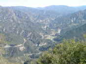 6.12 miles: view of Big Tujunga Canyon road and reservoir