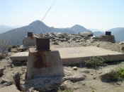 Top of Josephine Peak - foundations for fire watchtower